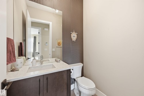 Powder room - 4605 Knight Point(E), Edmonton, AB - Indoor Photo Showing Bathroom