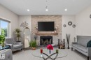 5225 55 55St, Wabamun, AB  - Indoor Photo Showing Living Room With Fireplace 