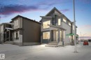 View of contemporary home - 94 Blackbird Bend, Fort Saskatchewan, AB  - Outdoor With Facade 