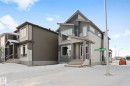 View of modern home - 94 Blackbird Bend, Fort Saskatchewan, AB  - Outdoor With Facade 