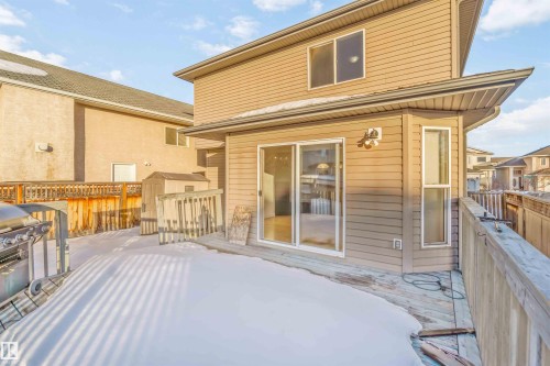 Deck with area for grilling - 4507 164A Avenue, Edmonton, AB - Outdoor With Exterior