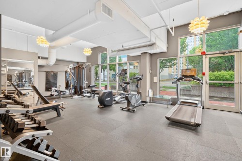 #401 10504 99 Av Nw, Edmonton, AB - Indoor Photo Showing Gym Room