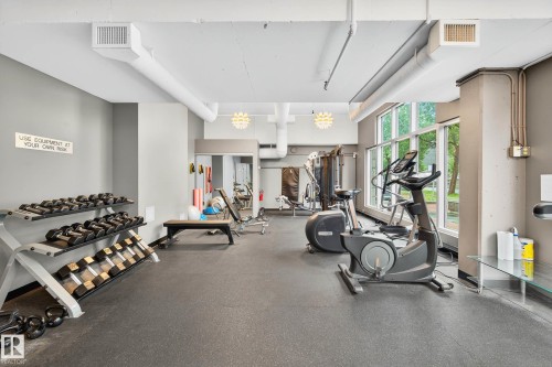 #401 10504 99 Av Nw, Edmonton, AB - Indoor Photo Showing Gym Room