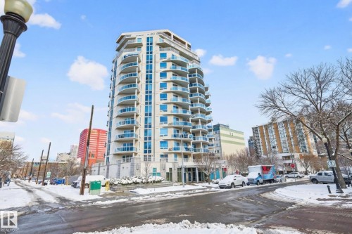 401 10504 99 Avenue, Edmonton, AB - Outdoor With Balcony With Facade