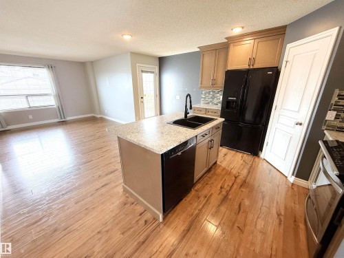 14005 158A Avenue, Edmonton, AB - Indoor Photo Showing Kitchen With Double Sink