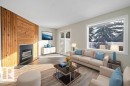 3127 139 Avenue, Edmonton, AB  - Indoor Photo Showing Living Room With Fireplace 