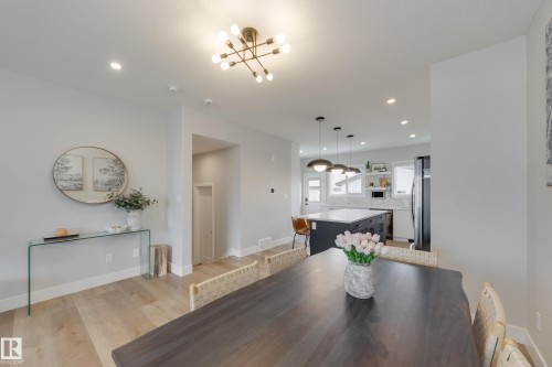 205 Caledonia Drive, Leduc, AB - Indoor Photo Showing Dining Room