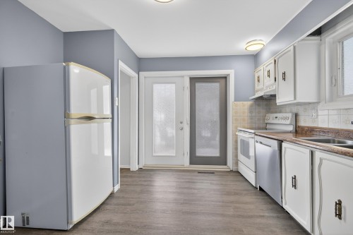 13116 63 Street, Edmonton, AB - Indoor Photo Showing Kitchen With Double Sink