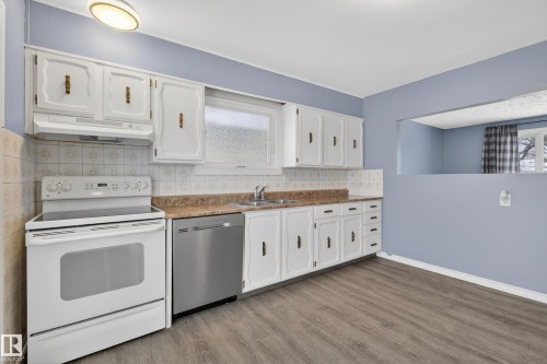 13116 63 Street, Edmonton, AB - Indoor Photo Showing Kitchen With Double Sink