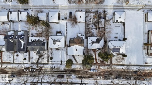 View of snowy aerial view - 11520 78 Avenue Nw, Edmonton, AB - Outdoor With View