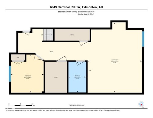 View of floor plan / room layout - 6649 Cardinal Road Sw, Edmonton, AB - Other