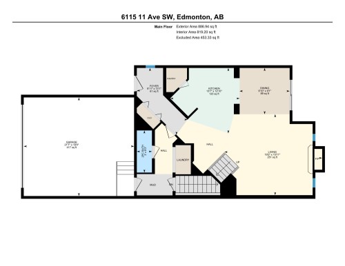 View of floor plan / room layout - 6115 11 Avenue, Edmonton, AB - Other