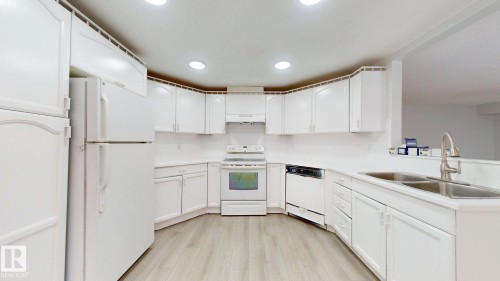 1415 49A Street, Edmonton, AB - Indoor Photo Showing Kitchen With Double Sink