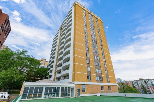 View of apartment building / complex - 304 9725 106 Street, Edmonton, AB - Outdoor With Facade