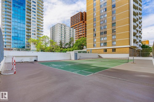 View of tennis court - 304 9725 106 Street, Edmonton, AB - Outdoor With Facade