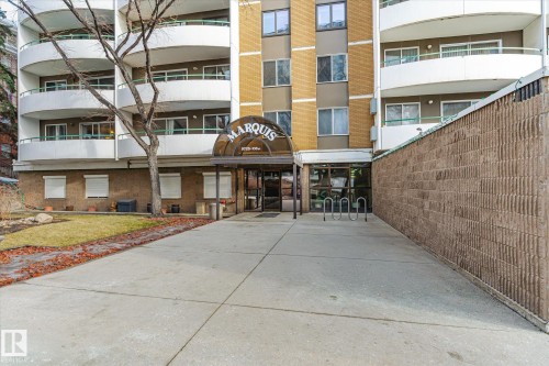 View of apartment building / complex - 304 9725 106 Street, Edmonton, AB - Outdoor With Facade