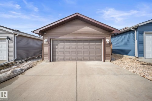 View of garage - 8107 224 Street Nw, Edmonton, AB - Outdoor With Exterior