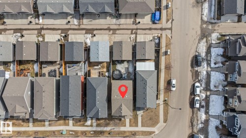 Aerial view of property and surrounding area with nearby suburban area - 8107 224 Street Nw, Edmonton, AB -  Photo Showing Other Room