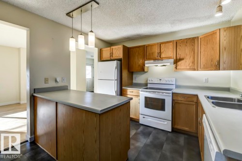 16 4020 21 Street, Edmonton, AB - Indoor Photo Showing Kitchen With Double Sink
