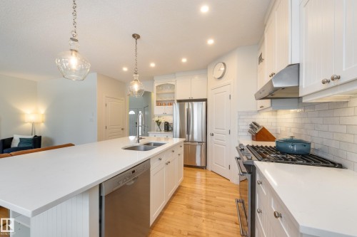 2532 Bell Court, Edmonton, AB - Indoor Photo Showing Kitchen With Double Sink With Upgraded Kitchen