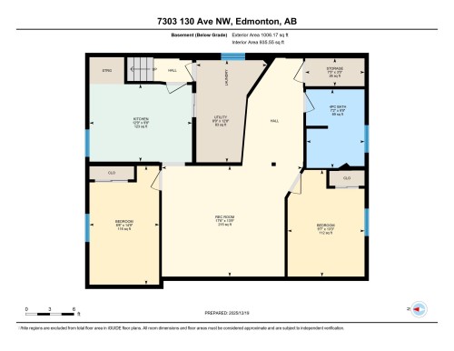 View of home floor plan - 7303 130 Avenue, Edmonton, AB - Other
