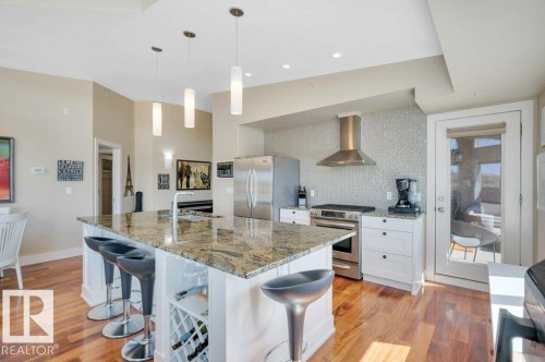 401 30 St Joseph Street, St. Albert, AB - Indoor Photo Showing Kitchen With Upgraded Kitchen