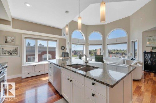 401 30 St Joseph Street, St. Albert, AB - Indoor Photo Showing Kitchen With Double Sink With Upgraded Kitchen