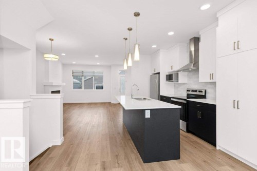 1529 Plum Circle, Edmonton, AB - Indoor Photo Showing Kitchen With Upgraded Kitchen