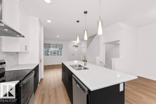 1529 Plum Circle, Edmonton, AB - Indoor Photo Showing Kitchen With Double Sink With Upgraded Kitchen