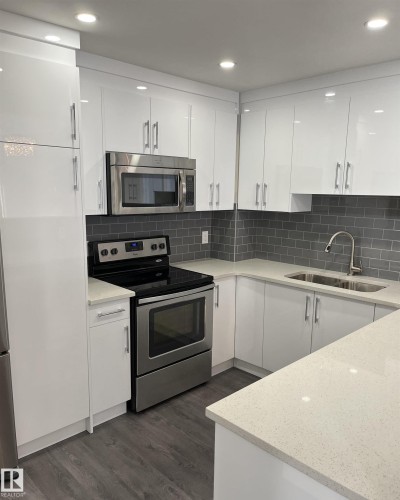 554 Willow Crest, Edmonton, AB - Indoor Photo Showing Kitchen With Stainless Steel Kitchen With Double Sink With Upgraded Kitchen