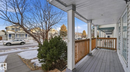 Porch featuring a residential view - 1509 Jarvis Cr, Edmonton, AB - Outdoor With Deck Patio Veranda
