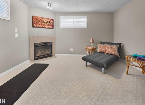 2218 Leger Court, Edmonton, AB - Indoor With Fireplace