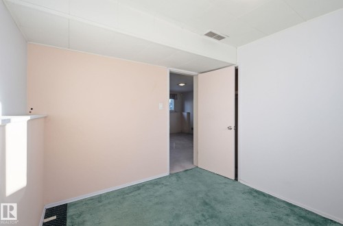 Spare room featuring carpet floors and baseboards - 12916 95A Street, Edmonton, AB - Indoor Photo Showing Other Room