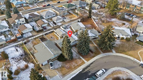 Aerial overview of property's location with nearby suburban area - 12916 95A Street, Edmonton, AB - Outdoor With View