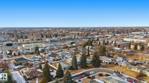 Aerial overview of property's location with nearby suburban area - 12916 95A Street, Edmonton, AB - Outdoor With View