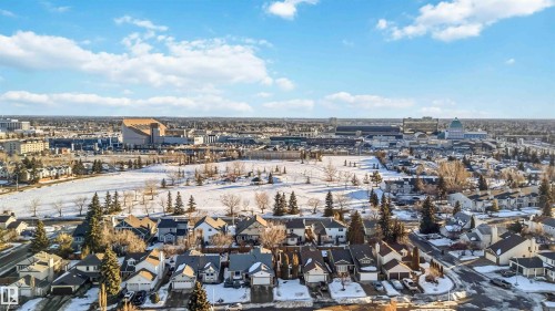 View of snowy aerial view - 17619 94 Ave, Edmonton, AB - Outdoor With View