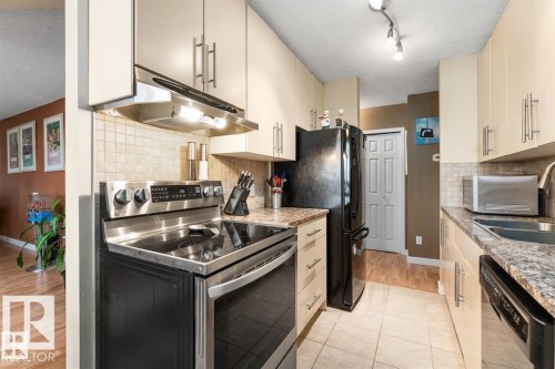 701 10155 114 Street, Edmonton, AB - Indoor Photo Showing Kitchen With Double Sink