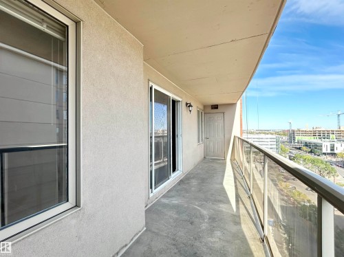 View of balcony - 1402 10909 103 Avenue, Edmonton, AB - Outdoor With Balcony With Exterior