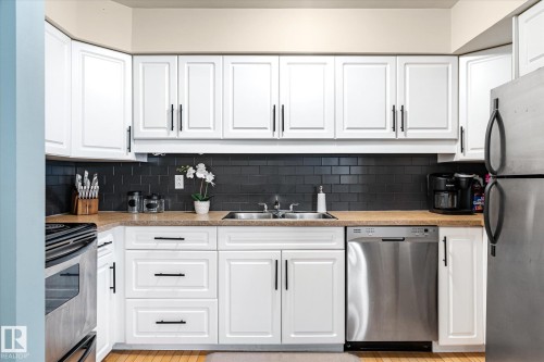 14511 121 Street, Edmonton, AB - Indoor Photo Showing Kitchen With Stainless Steel Kitchen With Double Sink
