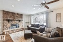 2524 106 Street, Edmonton, AB  - Indoor Photo Showing Living Room With Fireplace 
