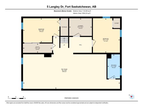 View of home floor plan - 5 Langley Drive, Fort Saskatchewan, AB - Other