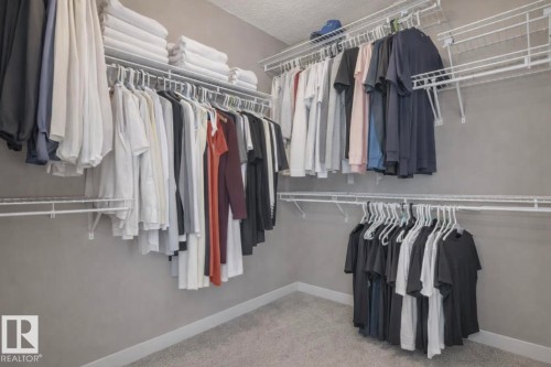 Walk in closet with light carpet - 21703 86 Avenue, Edmonton, AB - Indoor With Storage