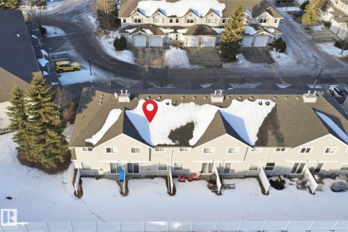 View of snowy aerial view - 8 230 Edwards Drive, Edmonton, AB - Outdoor