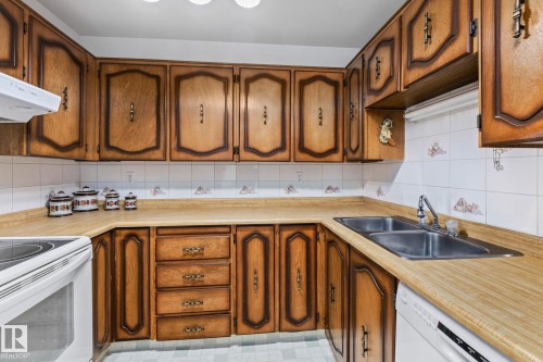9012 184 Street, Edmonton, AB - Indoor Photo Showing Kitchen With Double Sink