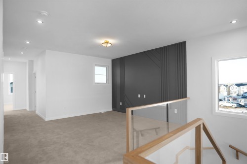 Unfurnished room featuring recessed lighting and carpet floors - 6228 29 Avenue, Edmonton, AB - Indoor Photo Showing Other Room