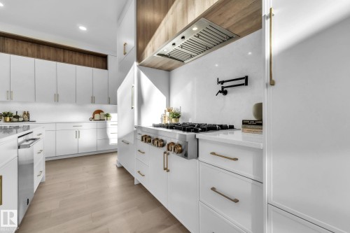 10603 140 Street, Edmonton, AB - Indoor Photo Showing Kitchen With Upgraded Kitchen