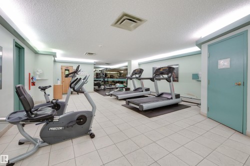 1304 13910 Stony Plain Road, Edmonton, AB - Indoor Photo Showing Gym Room