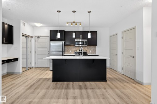 318 1144 Adamson Drive, Edmonton, AB - Indoor Photo Showing Kitchen With Upgraded Kitchen