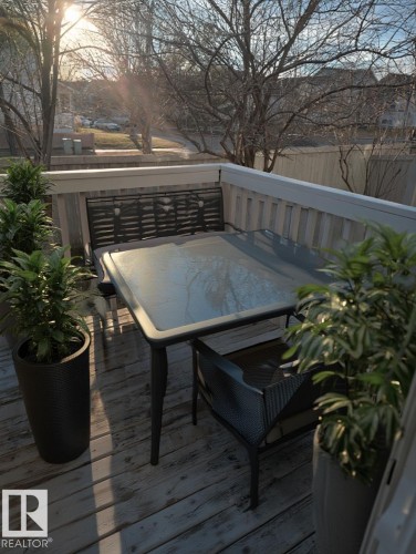Deck with outdoor dining space - 4 4350 23 Street, Edmonton, AB - Outdoor With Deck Patio Veranda