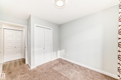 Unfurnished bedroom featuring a closet and carpet - 